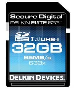 Delkin Elite 633 UHS-I SDHC Memory Card