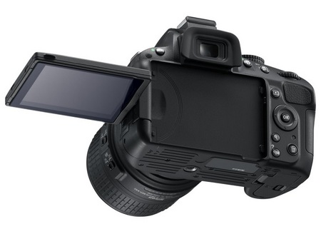 Nikon D5100 DSLR Camera rotating screen