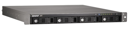 QNAP TS-412U Entry-level 4-drive Rack-mounted NAS Server