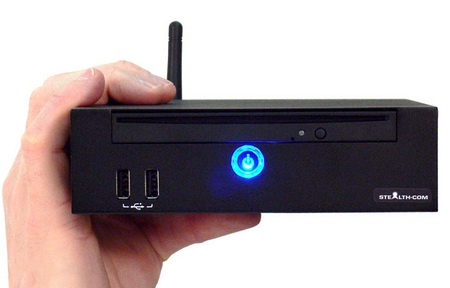 Stealth LittlePC LPC-670 Mini PC with Intel Core Mobile Processor on hand