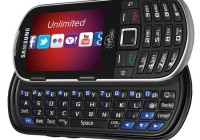 Virgin Mobile Samsung Restore QWERTY Phone horizontal