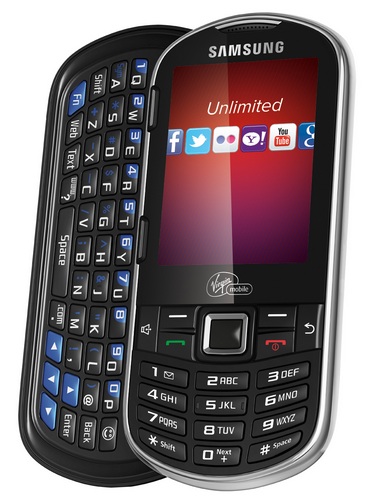 Virgin Mobile Samsung Restore QWERTY Phone