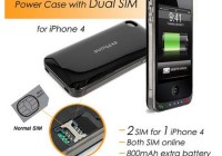 iPhone 4 Dual-SIM Battery Case supports Dual Standby