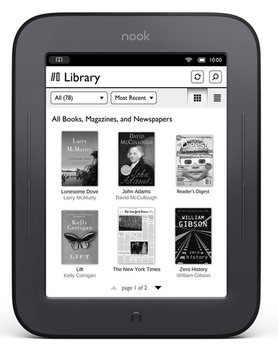 Barnes & Noble NOOK Touch E-book Reader library