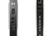 HP t5740e Thin Client Powered by Atom Processor front back