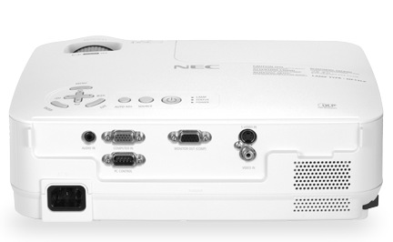 NEC NP-V260 and NP-V260X Affordable Multimedia Projectors back