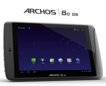 Archos 80 G9 Android 3.1 Honeycomb tablet