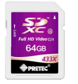 Pretec 433X Class 16 SDHC SDXC Memory Cards