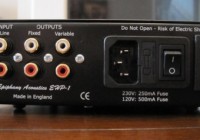 Epiphany Acoustics EHP-1 Headphone Amplifier back