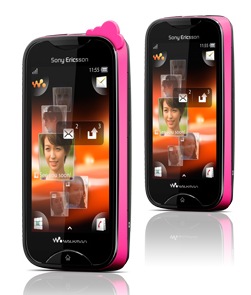 Sony Ericsson Mix Walkman Touchscreen Music Phone pink