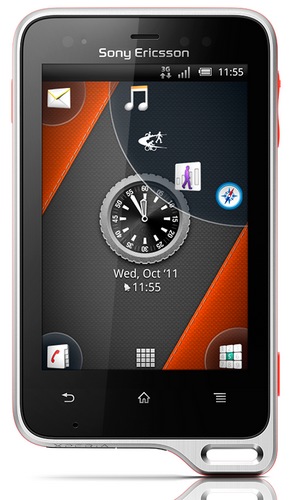 Sony Ericsson Xperia active Android Smartphone for Active Lifestyle front