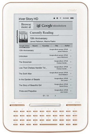 iRiver Story HD E-book Reader with Google eBooks Integration