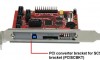 Addonics 5-Port HPM-XU Port Multiplier with eSATA and USB 3.0 with PCI Converter Bracket PCISCBKT