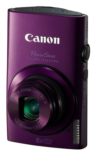 Canon PowerShot ELPH 310 HS 8x zoom compact digital camera purple