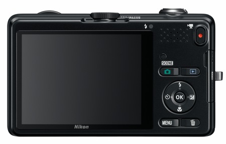 Nikon CoolPix S1200pj Digital Camera with built-in Projector back