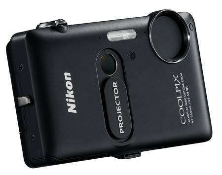 Nikon CoolPix S1200pj Digital Camera with built-in Projector black 1