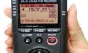 TASCAM DR-40 Handheld 4-Track Recorder on hand