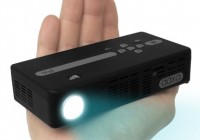 AAXA P4 Pico Projector - World's Brightest Battery Powered Projector on hand