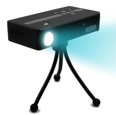 AAXA P4 Pico Projector - World's Brightest Battery Powered Projector tripod