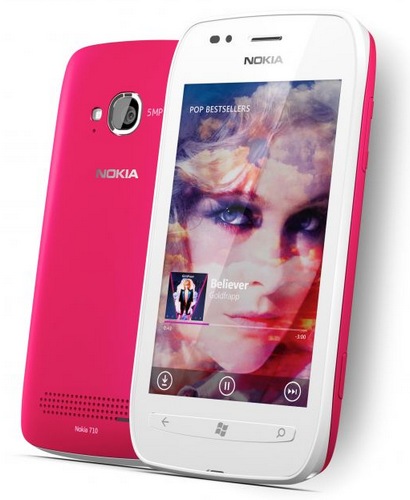 Nokia Lumia 710 Windows Phone 7.5 Smartphone pink