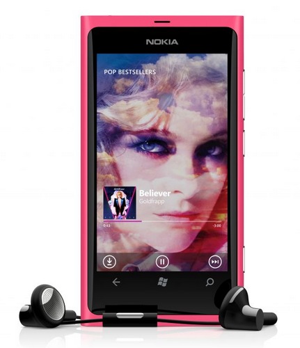 Nokia Lumia 800 Windows Phone 7.5 Smartphone music