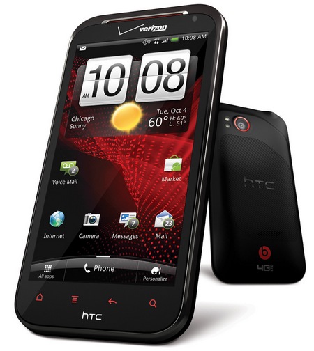 Verizon HTC Rezound Smartphone with Beats Audio front back