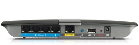 Cisco Linksys E4200 v2 Maximum Performance Dual-Band N900 Wireless Router ports