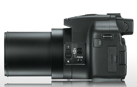 Leica V-LUX 3 is a rebranded Panasonic Lumix FZ150 side