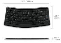 Microsoft Bluetooth Mobile Keyboard 5000 compatible with Tablets dimension