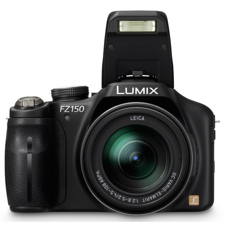 Panasonic Lumix DMC-FZ150 24x Super-Zoom Camera flash open