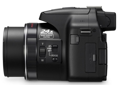 Panasonic Lumix DMC-FZ150 24x Super-Zoom Camera side