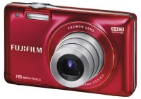 Fujifilm FinePix JX580 Digital Camera Red Front Left