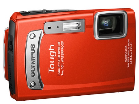 Olympus TOUGH TG-320 Rugged Digital Camera red