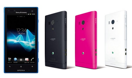 Sony Ericsson Xperia arco HD SO-03D Smartphones for NTT DoCoMo colors
