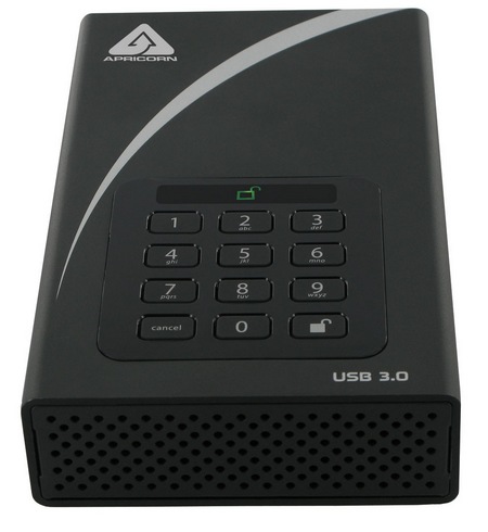 Apricorn Aegis Padlock DT USB 3.0 Encrypted Desktop Hard Drive 1