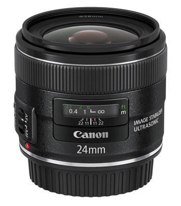 Canon EF 24mm f2.8 IS USM with Optical Image Stabilization