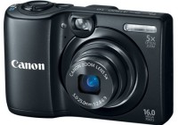 Canon PowerShot A1300 Digital Camera uses AA Batteries black