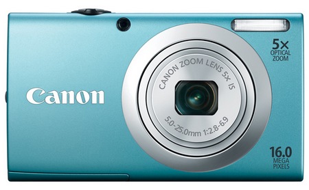 Canon PowerShot A2400 IS digital camera blue