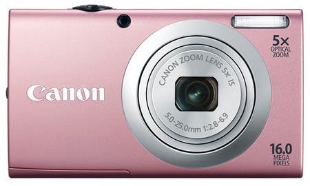 Canon PowerShot A2400 IS digital camera pink