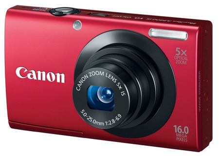 Canon PowerShot A3400 IS digital camera red