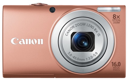 Canon PowerShot A4000 IS digital camera pink