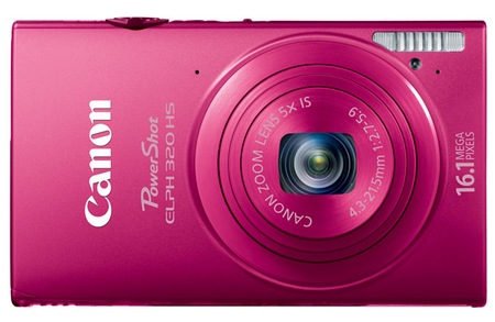Canon PowerShot ELPH 320 HS Digital Camera pink