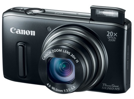 Canon PowerShot SX260 HS GPS 20x zoom digital camera black