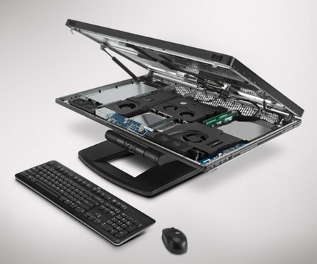 HP Z1 27-inch All-in-One Workstation open chassis