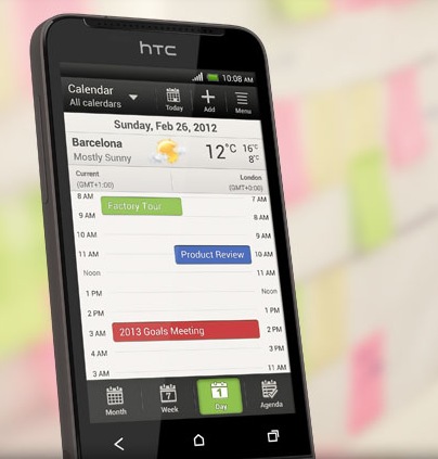 HTC One V Android Smartphone for the Masses calendar