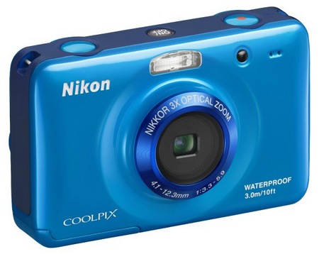 Nikon CoolPix S30 Rugged Digital Camera blue