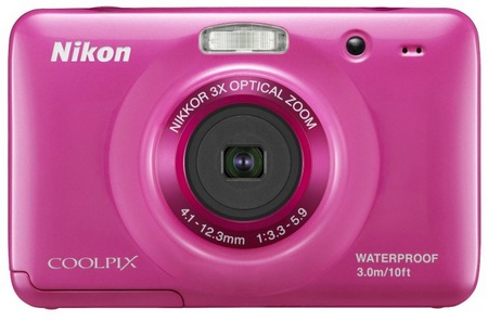 Nikon CoolPix S30 Rugged Digital Camera pink