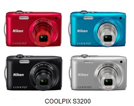 Nikon CoolPix S3200 digital camera colors