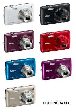 Nikon CoolPix S4300 digital camera colors