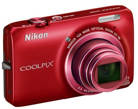 Nikon CoolPix S6300 Compact 10x Zoom Camera red